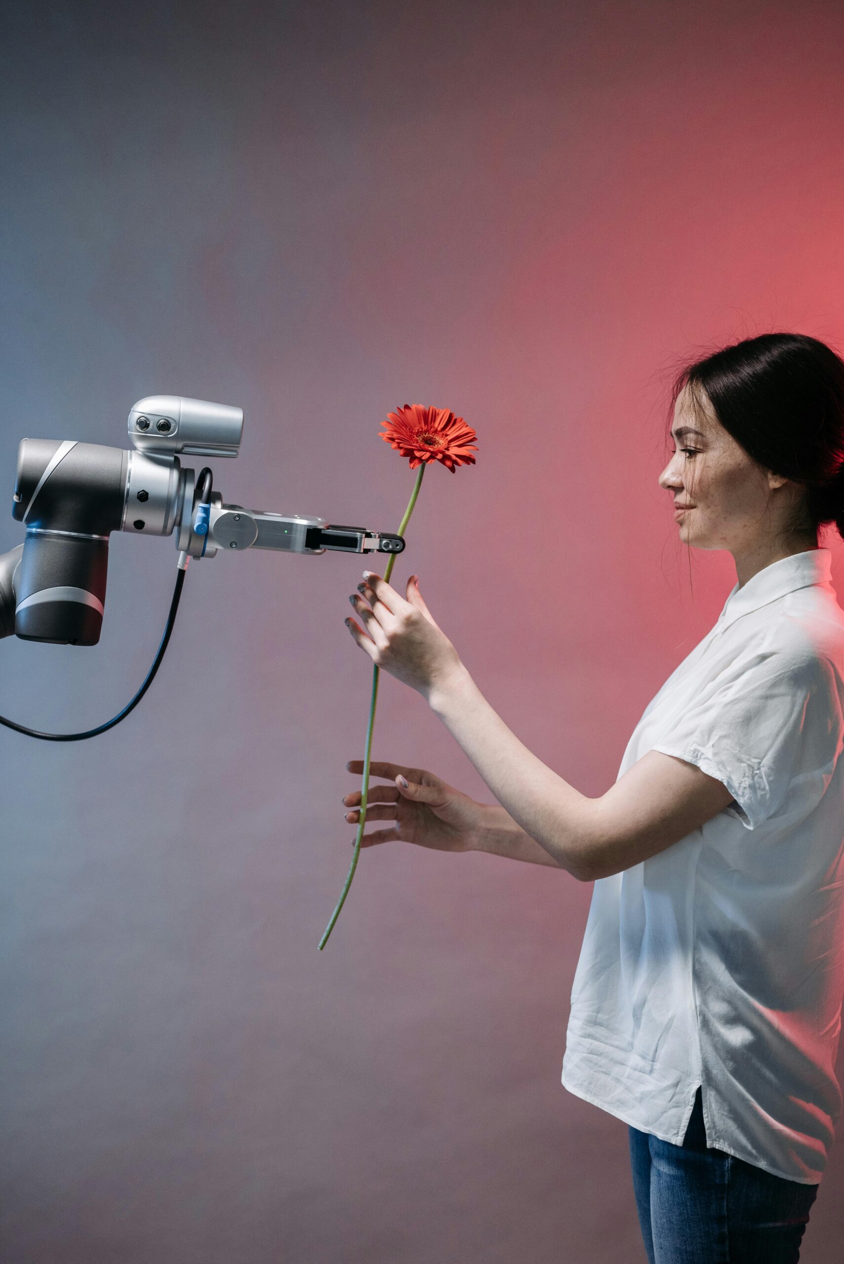 AI interacting with human